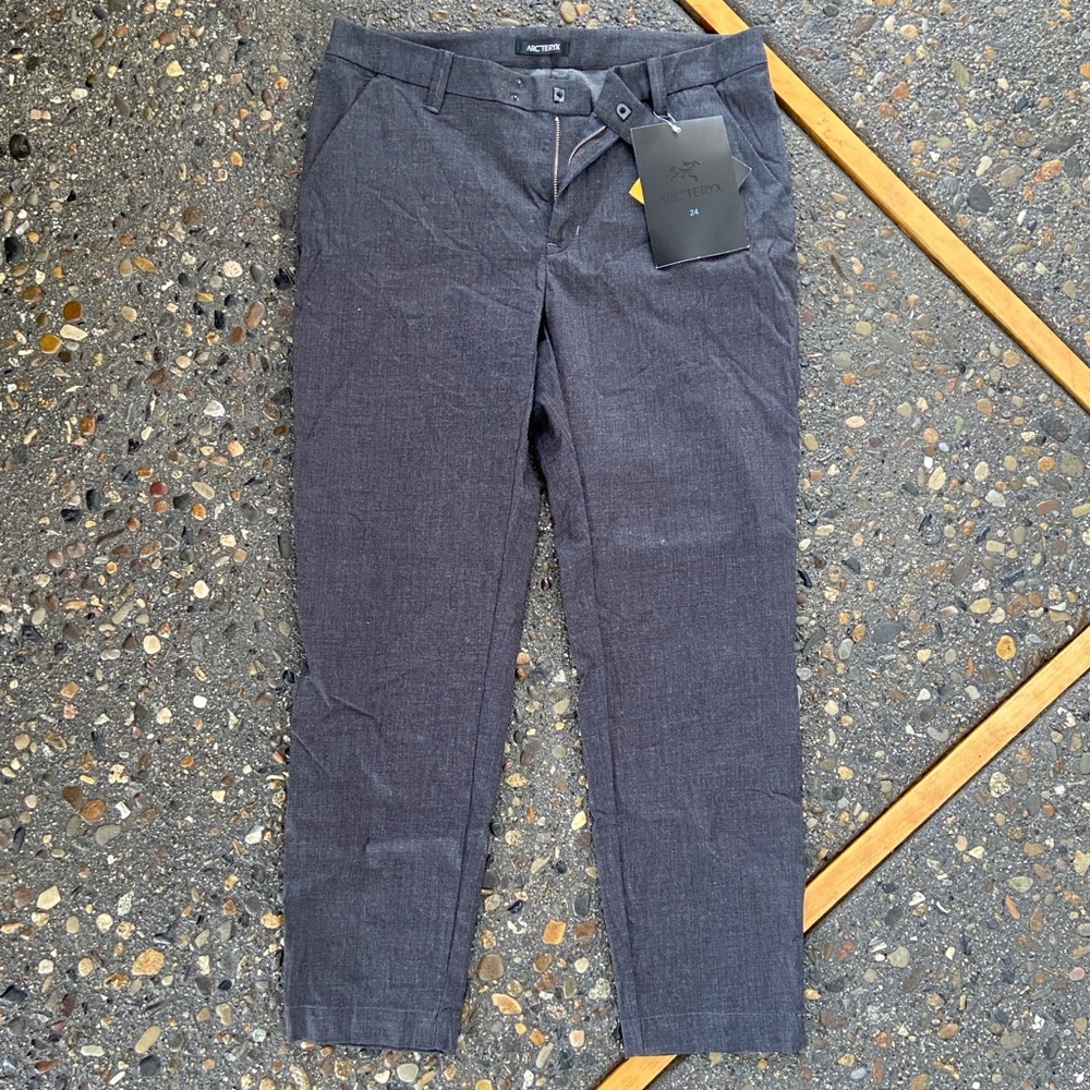 ARC'TERYX carbon fibre gray Devis pants 6 NEW